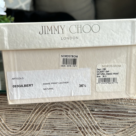 Jimmy Choo Snake Print Leather - Picture 9 of 10